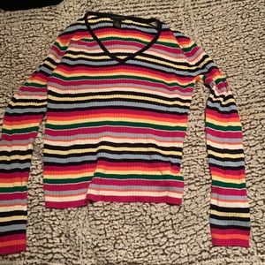RAFAELLA rainbow cotton long sleeve women’s winter collection medium